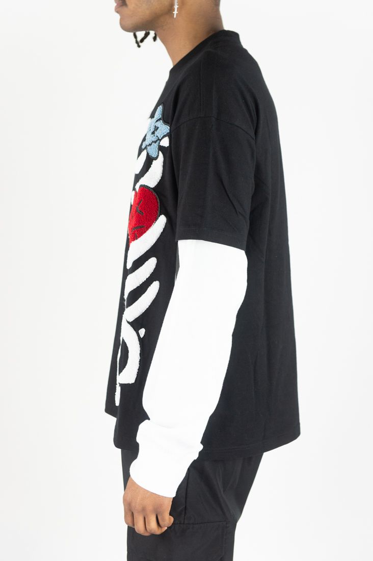 Rebel Minds 'Skeleton Twofer' L/S T-Shirt (Black) 152-242