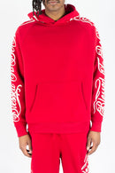 Rebel Minds 'Blessed' Fleece Hoodie (Red) 152-311 - FRESH N FITTED