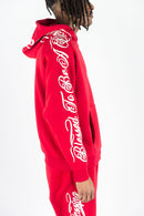 Rebel Minds 'Blessed' Fleece Hoodie (Red) 152-311 - FRESH N FITTED