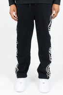 Rebel Minds 'Blessed' Fleece Sweatpants (Black) 152-411 - FRESH N FITTED
