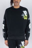 Rebel Minds 'Mask 53' Crew Sweatshirt (Black) 152-319 - FRESH N FITTED