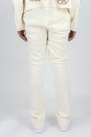 Rebel Minds 'Can't Be' Stacked Fleece Sweatpants (Cream) 152-417 - FRESH N FITTED