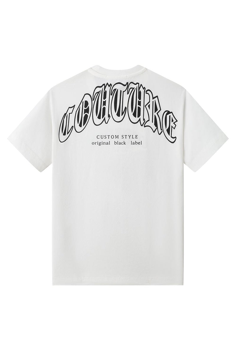 Black Label Kids 'Couture' T-Shirt (White) - FRESH N FITTED