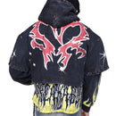 Smoke Rise 'Unbreakable' Cropped Hoodie (Graphite) FO25617