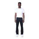 Smoke Rise 'Vintage Wash Clean' Stacked Flare Denim (Jet Black) JP25620 - FRESH N FITTED