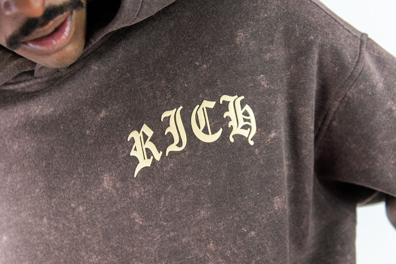 Rebel Minds 'Cash Flow' Hoodie (Rust) 152-347