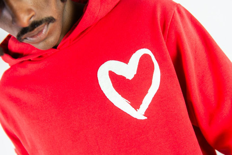 Rebel Minds 'Heartless' Hoodie (Red) 152-321