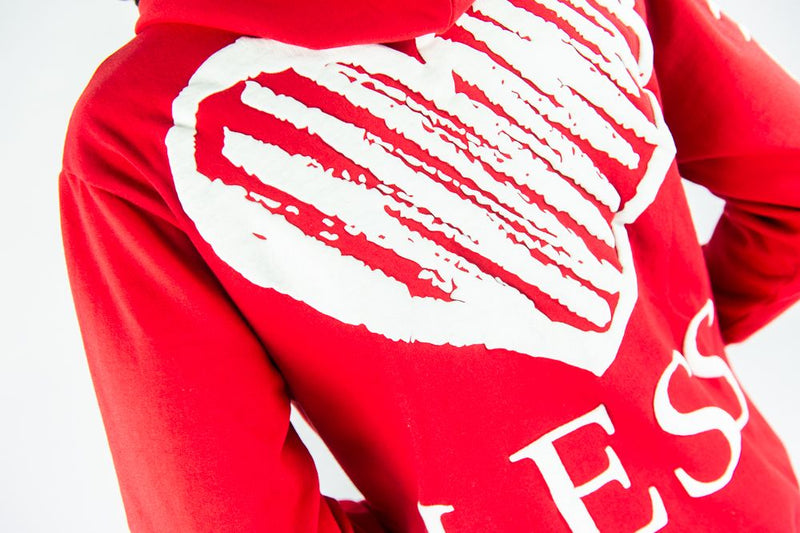 Rebel Minds 'Heartless' Hoodie (Red) 152-321