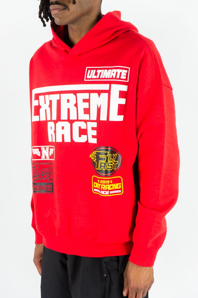 Rebel Minds 'Extreme Race' Hoodie (Red) 152-344
