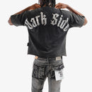 VOYAGE STUDIO 'Dark Side' Cropped T-Shirt (Black) 51T16