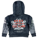 Elite Denim Kids 'Saints' Rhinestone Pearls Hoodie (Washed Black) 4313-JR - FRESH N FITTED