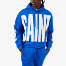 Copper Rivet Saint Cropped Hoodie (Royal Blue) 531082