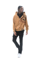 DARKAGES 'Loyalty' Zip Up Hoodie (Timber) DA7014-TIM - FRESH N FITTED