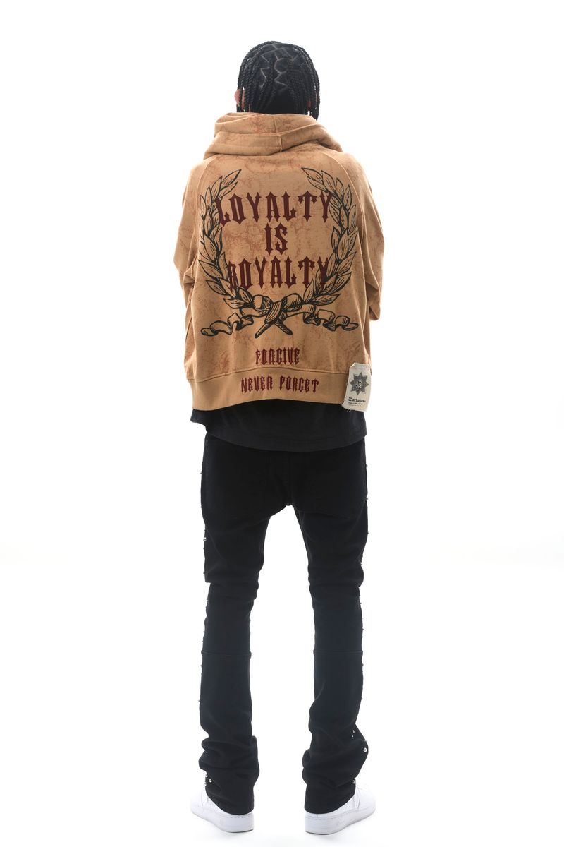DARKAGES 'Loyalty' Zip Up Hoodie (Timber) DA7014-TIM