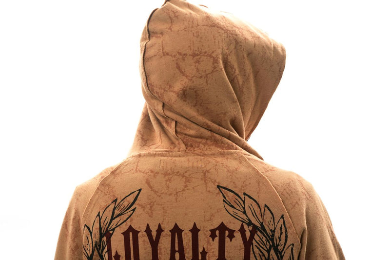 DARKAGES 'Loyalty' Zip Up Hoodie (Timber) DA7014-TIM