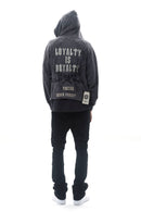 DARKAGES 'Loyalty' Zip Up Hoodie (Dk.Grey) DA7014-DGY - FRESH N FITTED