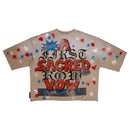 First Row ‘A Sacred Vow Endless Mercy' Cropped T-Shirt (Khaki) FRM1026A