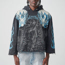 TAKER 'Carpe Noctem' Cropped Hoodie (Black) T5255 - FRESH N FITTED