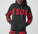 Spark 'No Risk No Reward' Hoodie (Black/Red) S5201