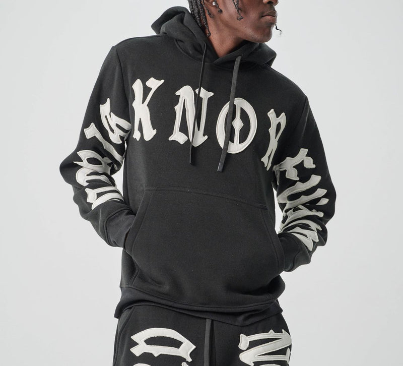 Spark 'No Risk No Reward' Hoodie (Black/White) S5201