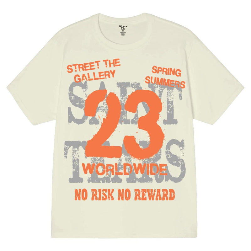 3Forty Inc. '23' T-Shirt (Natural) A253 - FRESH N FITTED
