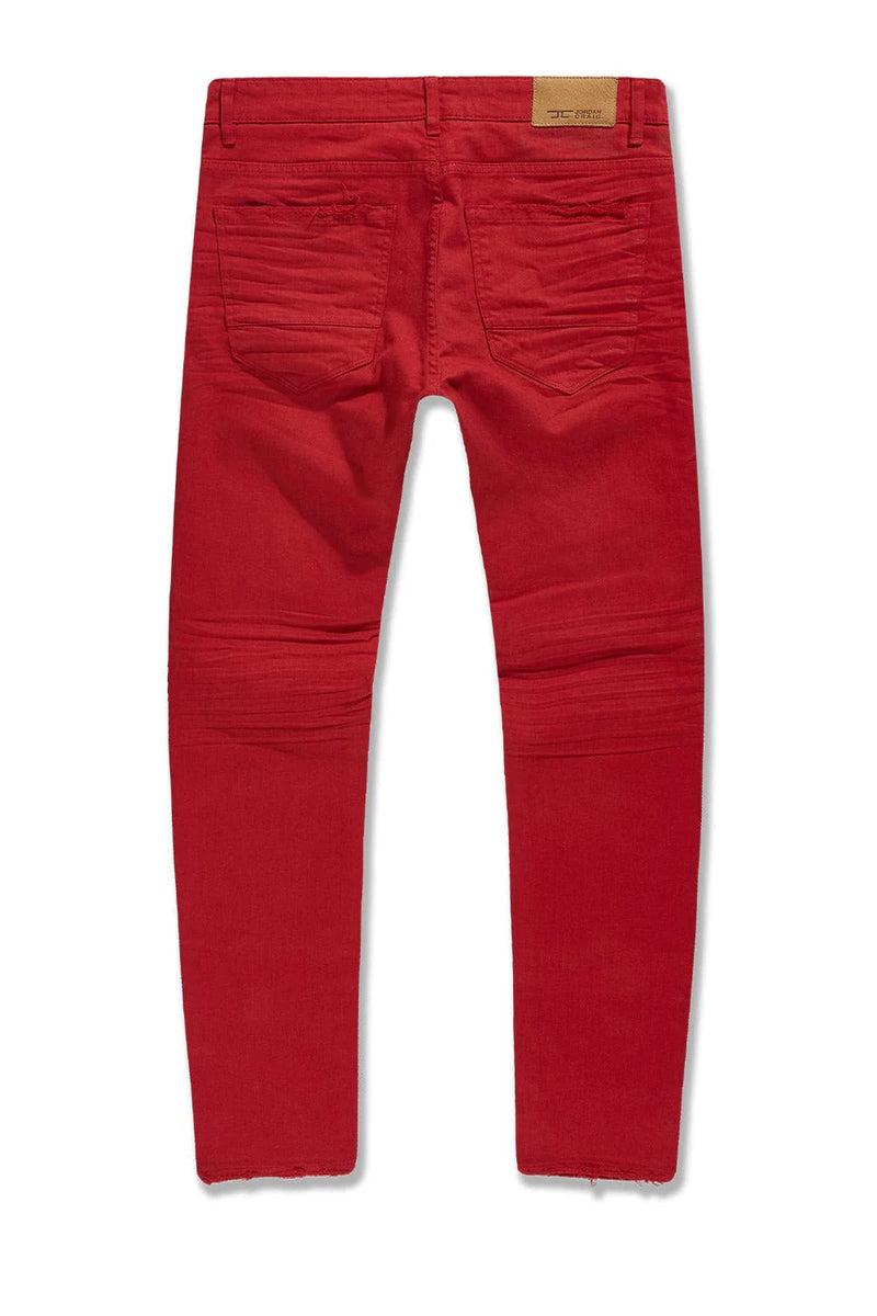 Jordan Craig Collins Denim W/ Shreds (Red) JC990R