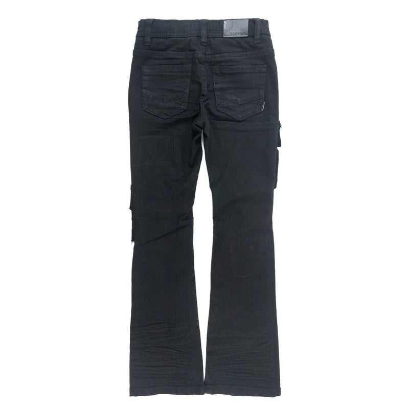 Makobi Kids "Cesare" Stacked Denim (Black) B1968