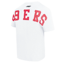 Pro Standard 'San Francisco 49ers Wingspan' Drop Shoulder T-Shirt (White) FS41410470 - FRESH N FITTED