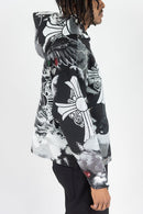 Rebel Minds 'Cross Angel' Rhinestone Tapestry Hoodie (Black) 152-338 - FRESH N FITTED