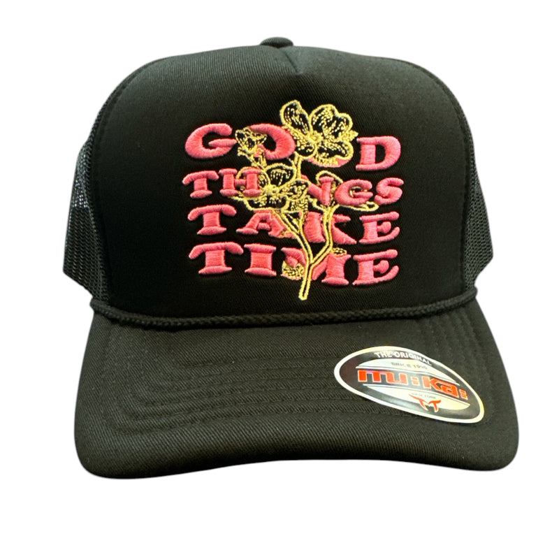 Muka 'Good Thing' Trucker Hat (Black) T5443