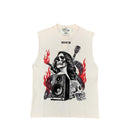 BKYS 'Rockstar' Muscle T-Shirt (Off White) MT1014 - FRESH N FITTED