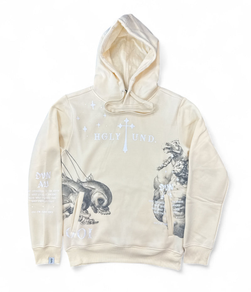Highly Undrtd 'Divine Aura' Hoodie (Ivory) UF5603