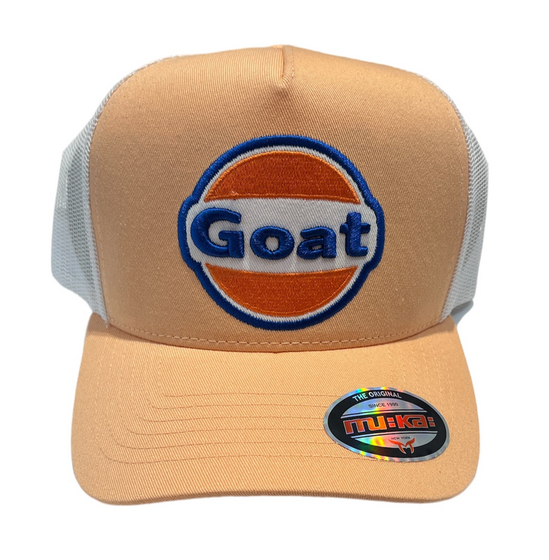 Muka 'Goat' Trucker Hat (Peach) MUM2244 - FRESH N FITTED-2 INC