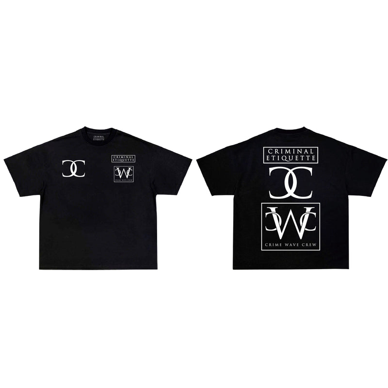 Criminal Etiquette 'CWC Logo' T-Shirt (Black) - FRESH N FITTED-2 INC