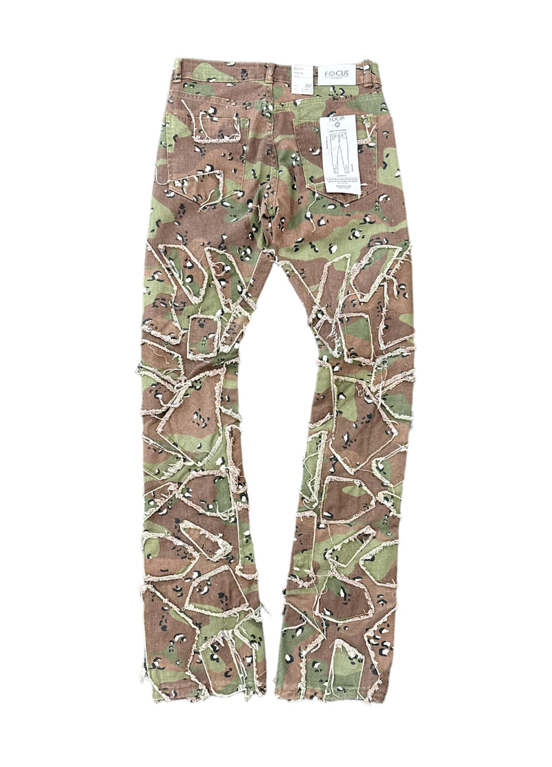 Focus "Patch" Stacked Camo Denim (Camo) 5259C