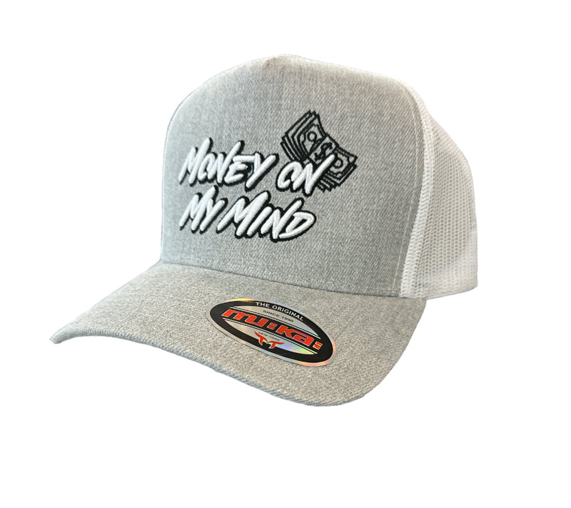 Muka 'Money On My Mind' Trucker Hat (Grey) T5405 - Fresh N Fitted Inc 2
