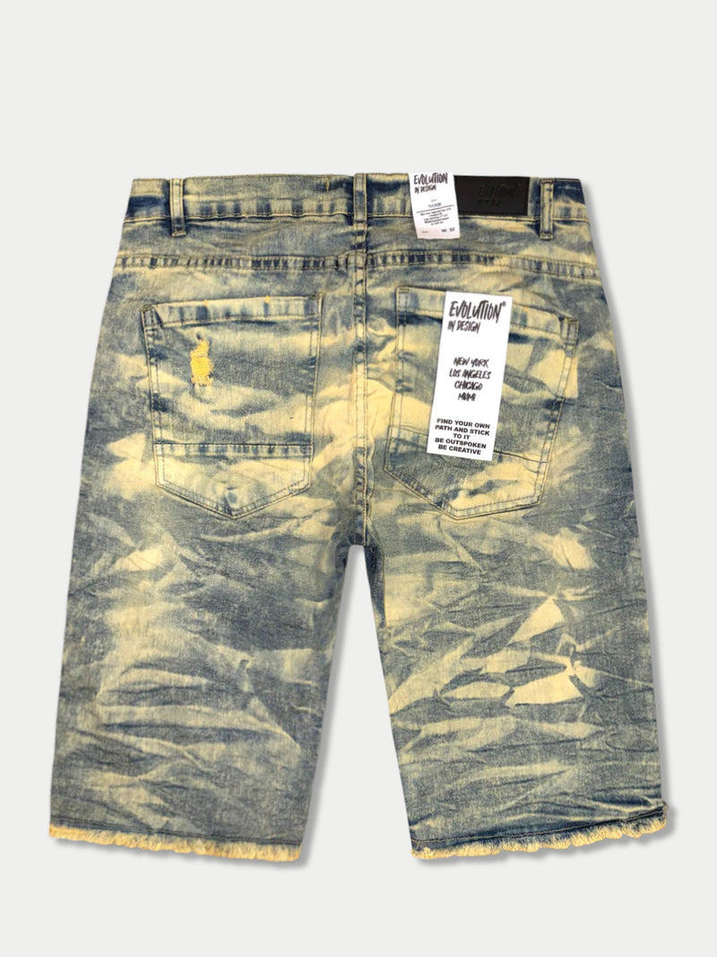 Evolution Kids 'Wild Tiger' Denim Shorts EV-22278K (Ice Tint)
