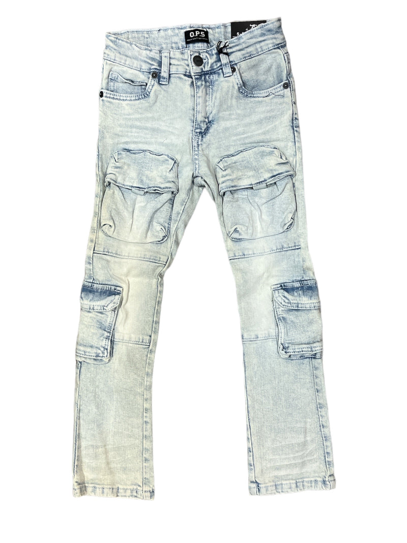 Ops Kids 'Cargo' Stacked Denim - Fresh N Fitted Inc