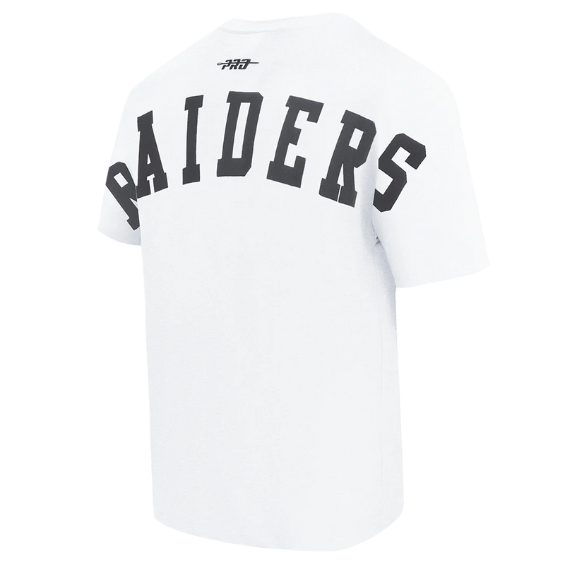 Pro Standard 'Las Vegas Raiders Wingspan' Drop Shoulder T-Shirt (White) FS41410452