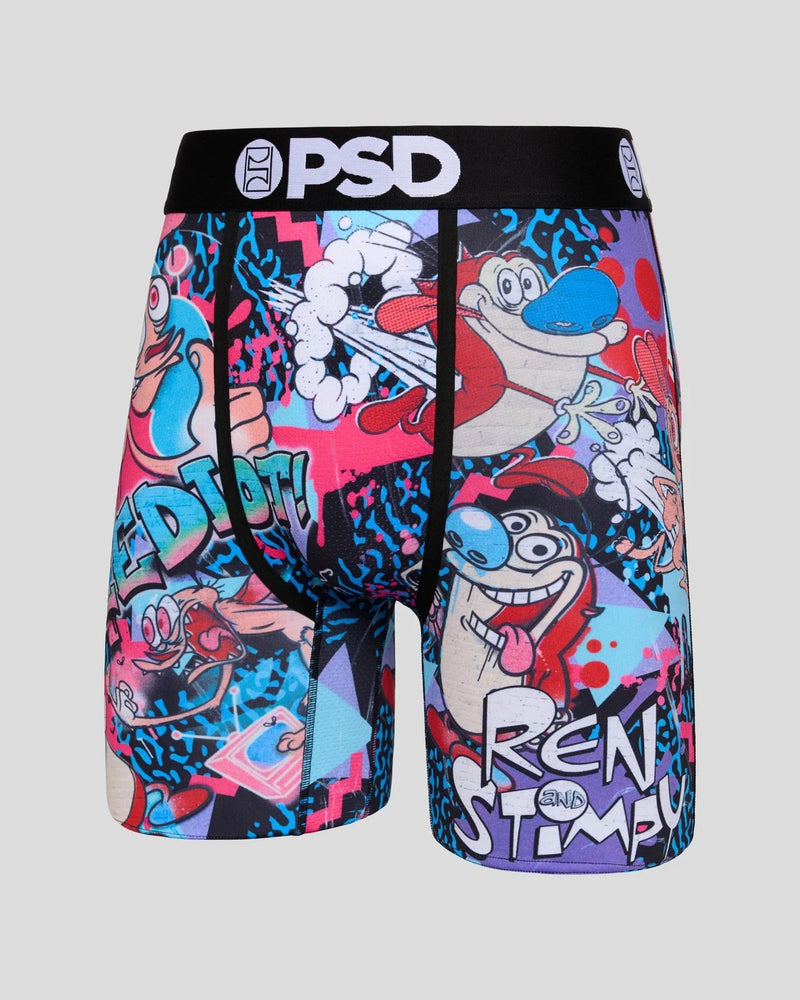 PSD 'Ren & Stimpy - You Eeediot' Boxers (Multi) 124180082 - Fresh N Fitted Inc