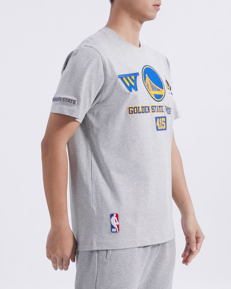 Pro Standard Golden State Warriors 'Area Code' T-Shirt (Heather Grey) BGW1515683