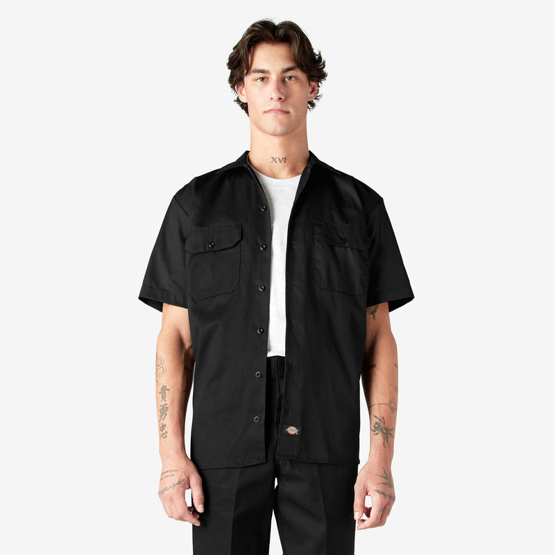 Dickies Men's SS Work Shirt (Black) 1574BK - Fresh N Fitted Inc