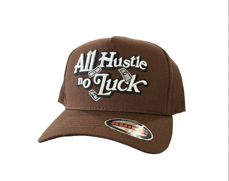 Muka 'All Hustle' Snapback Hat (Brown) S4406 - Fresh N Fitted Inc 2