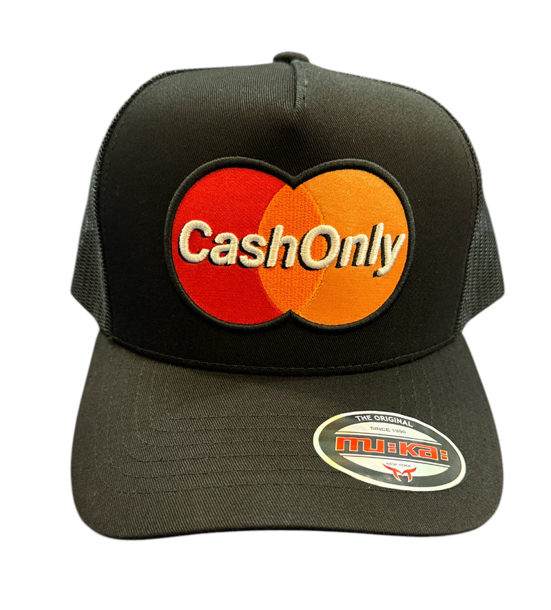 Muka 'Cash Only' Trucker Hat (Black) T5445