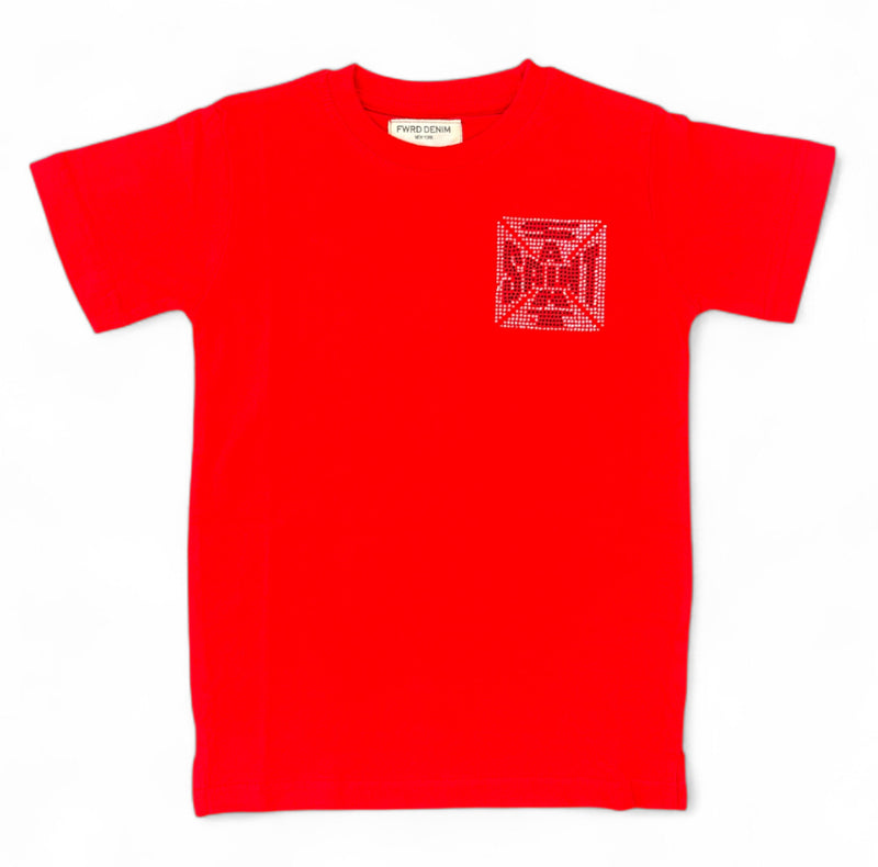 FWRD Kids 'Saint Crystal' T-Shirt (Red) FW-180695K