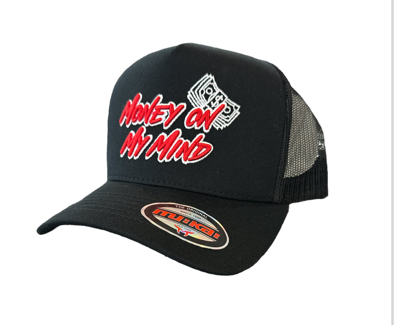 Muka 'Money On My Mind' Trucker Hat (Black) T5405 - Fresh N Fitted Inc 2