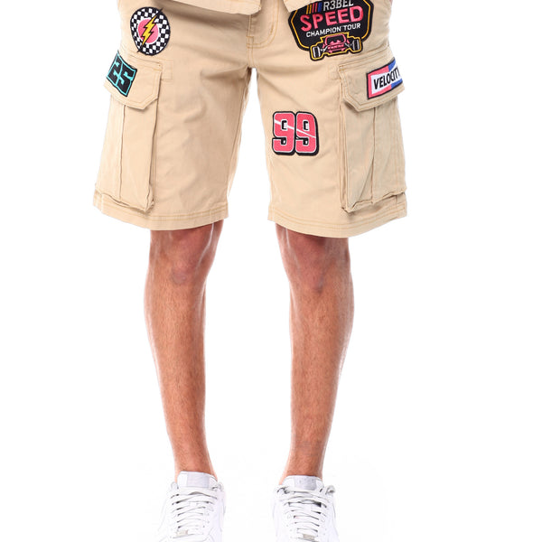 Rebel Cargo Minds Fresh | Fitted Inc Shorts N \'Patch Twill\'
