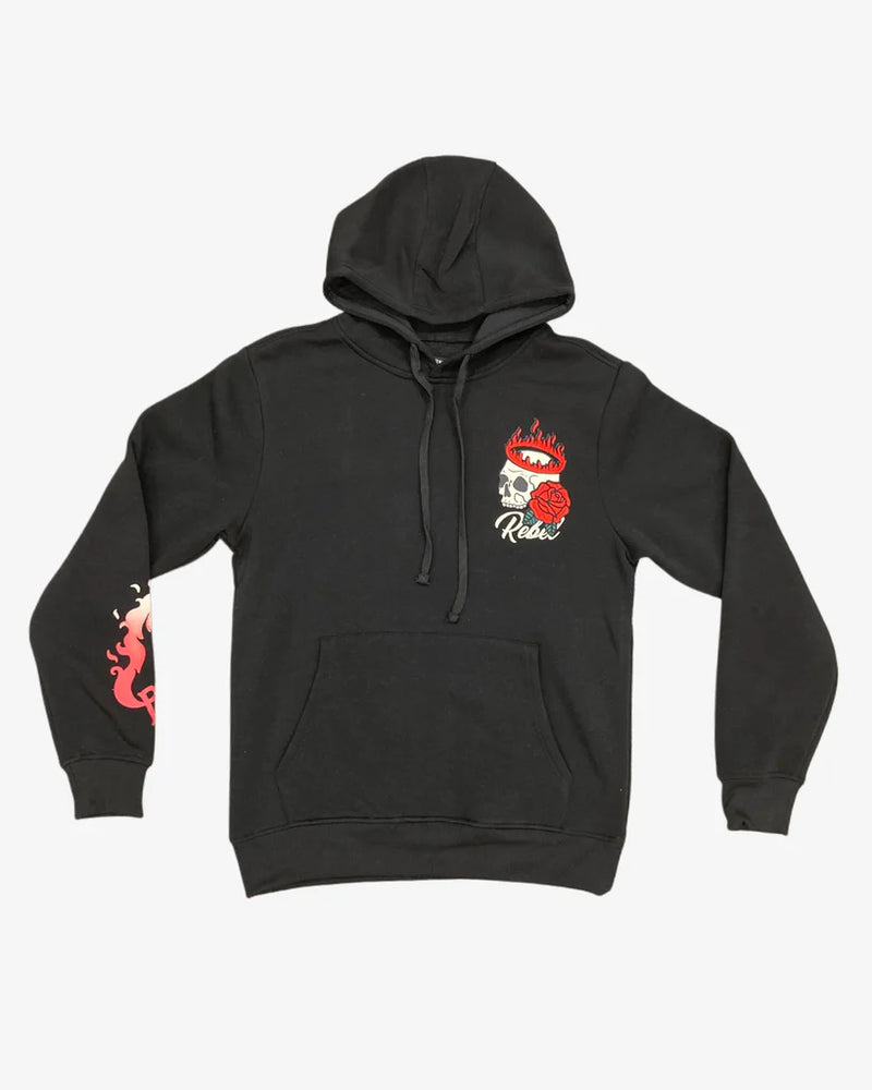 Rebel Minds 'At First Sight' Hoodie (Black) 142-321