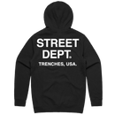 PG Apparel 'Street Dept' Hoodie (Black/White) STDPT400 - FRESH N FITTED