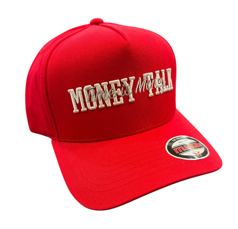 Muka 'Money Talk' Snapback Hat (Red) S4431